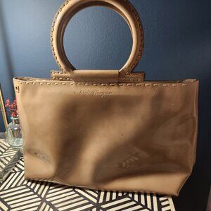 Vintage Taupe Salvatore Ferragamo Bag